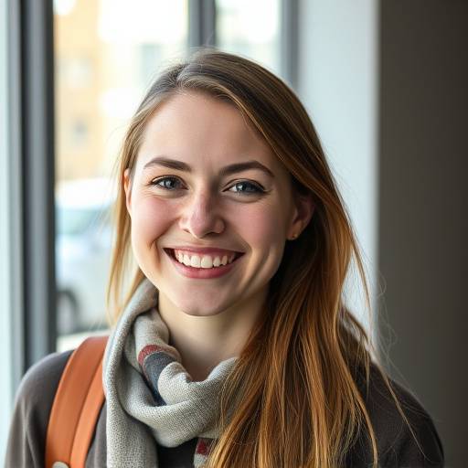Foto von Sarah Müller, einer zufriedenen Studentin